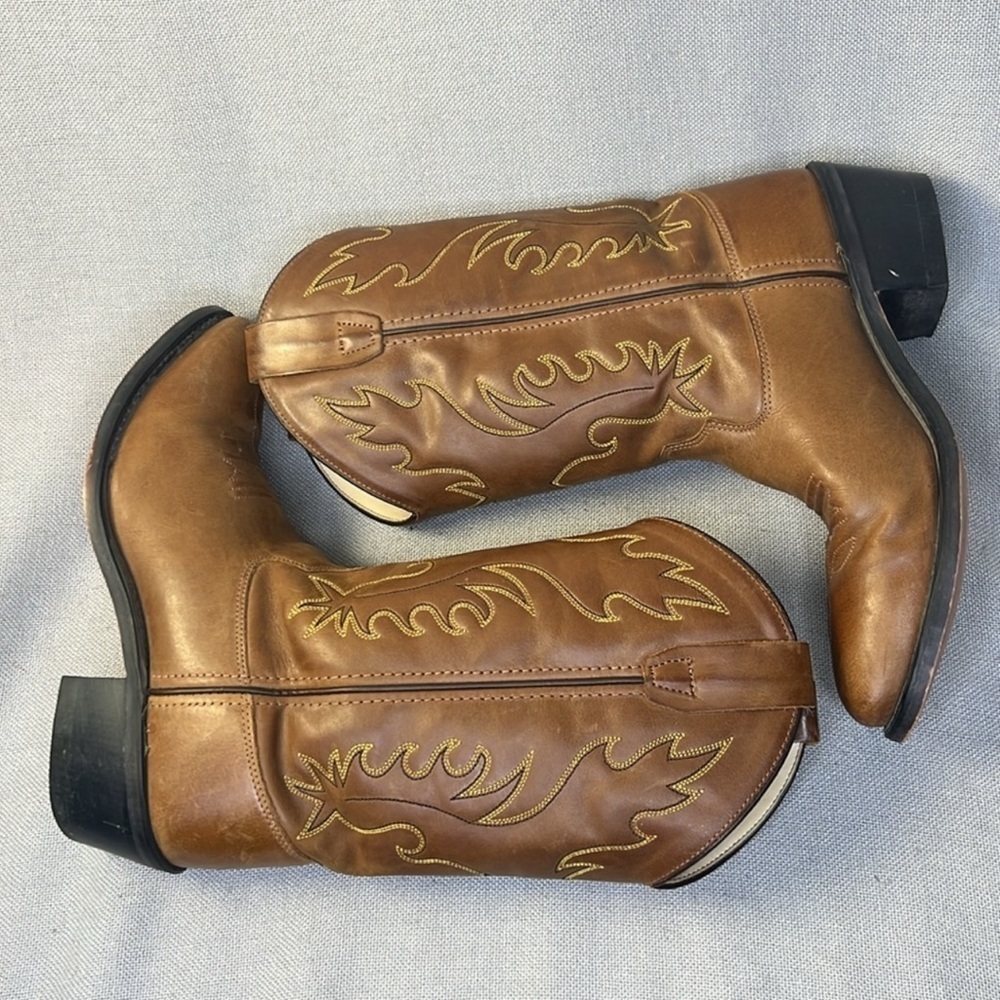 Old West Women's Western Cowboy Boot, CCY8129G, Brown, Size 6.5 - Picture 5 of 8